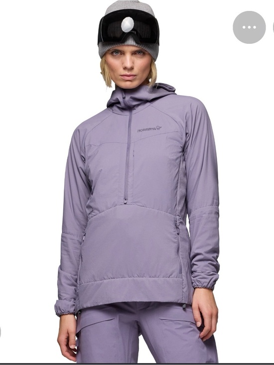 norrona Jackets & Blazers - Norrona more Octa zip purple sage half zip pullover with draw string waist